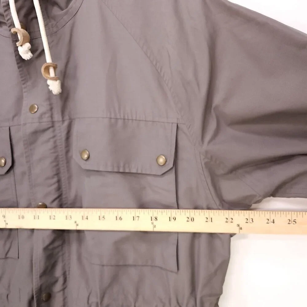 Jack Spade Bleecker Street Jacket Men's Large Gray Hoodie Pockets - Picture 10 of 14